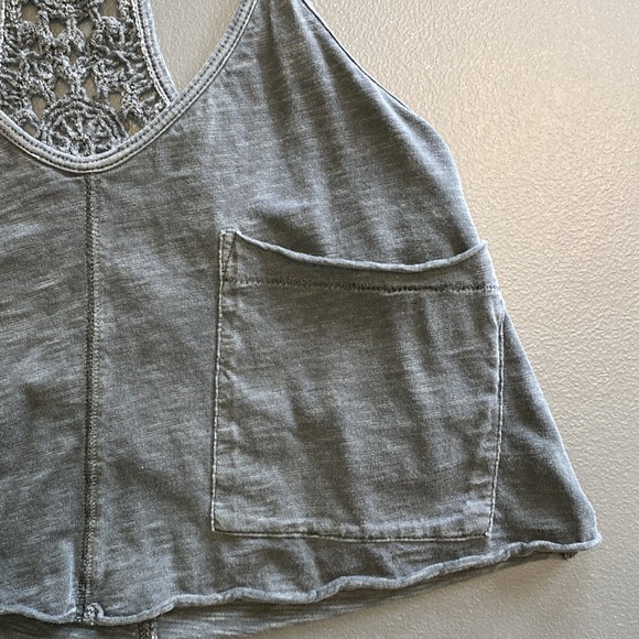 ๐ Aerie Crop Tank with Crochet Back - XXS - Picture 2 of 9